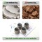 TEANAGOO Japanese Tea Cups, Chinese Tea Cup, 7.2Oz / 205 Ml, Ceramic Tea Cup for Adults, Ceramic Cups no Handles, Japanese Cups, Asian Matcha Cup, Darker Grey, 4 Pcs/Box, H4
